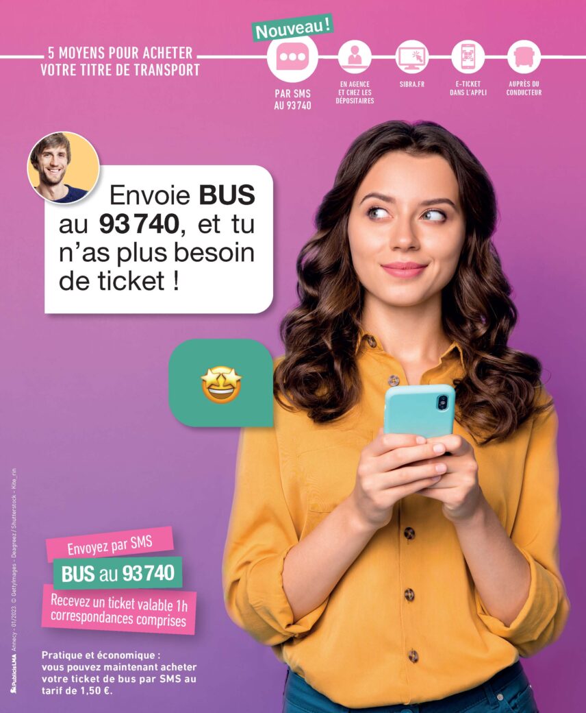 Ticket par SMS SIBRA