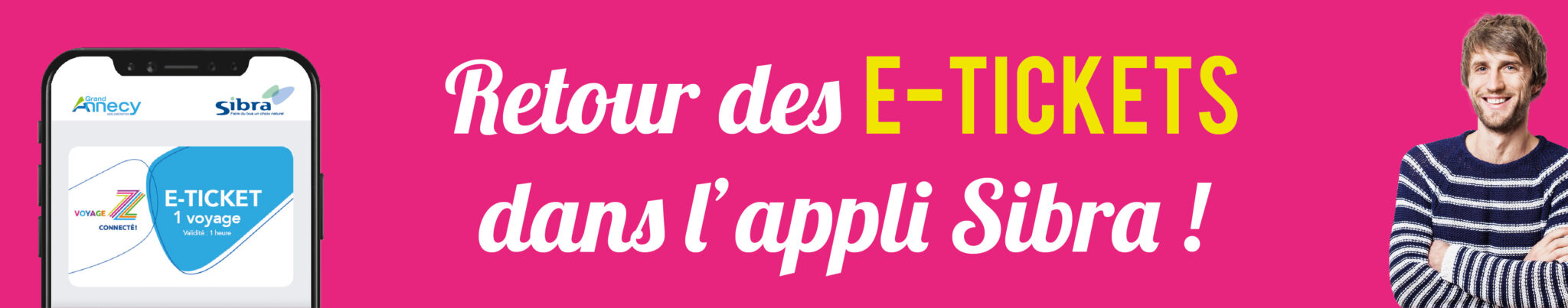 Bandeau Retour E-Ticket Appli Sibra