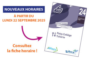 Ligne 24 - Nouveaux Horaires - 22/09/2025