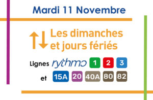 Mardi 11 Novembre - Jour Férié