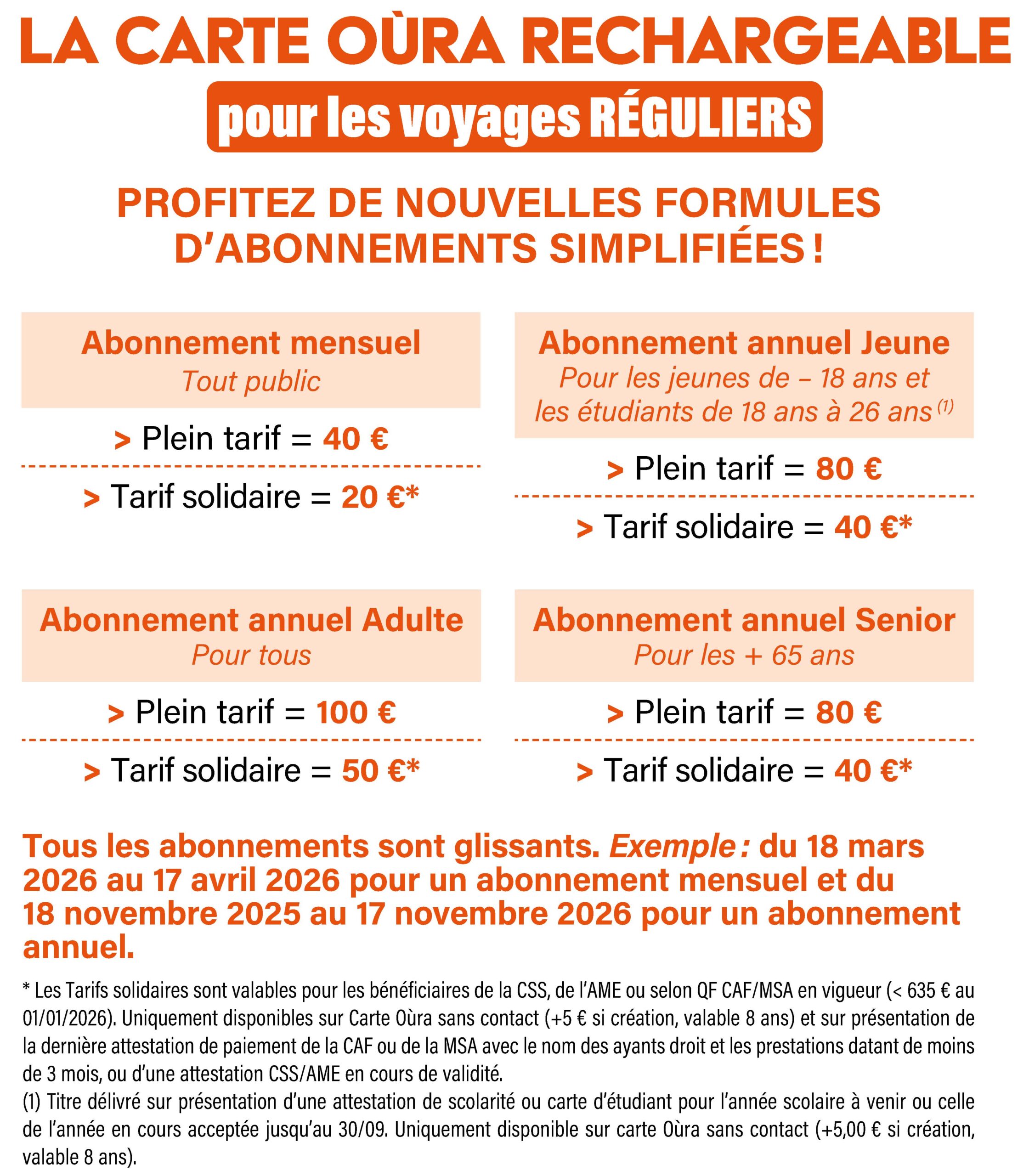 Voyages Réguliers - Janvier 2026