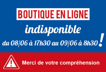 Boutique indisponible 8 juin