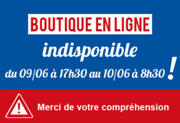 Boutique indisponible 9 juin