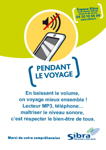 Affiche pendant le voyage