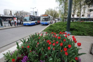 Bus au pôle d'echanges de la Gare