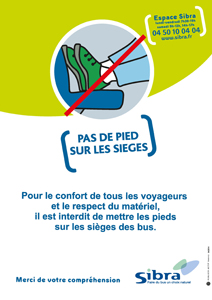 Pied siege