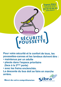 Affiche securite poussette